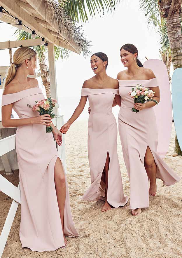 light pink floor length bridesmaid dresses Light Pink A-Line Floor Length Pleated Cheap Bridesmaid Dresses Multiple  Bridesmaid Dresses UQ2370