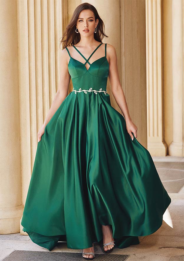 dark burgundy formal dress Dresses pair:indira-twisted-square-earrings-gold main image 1