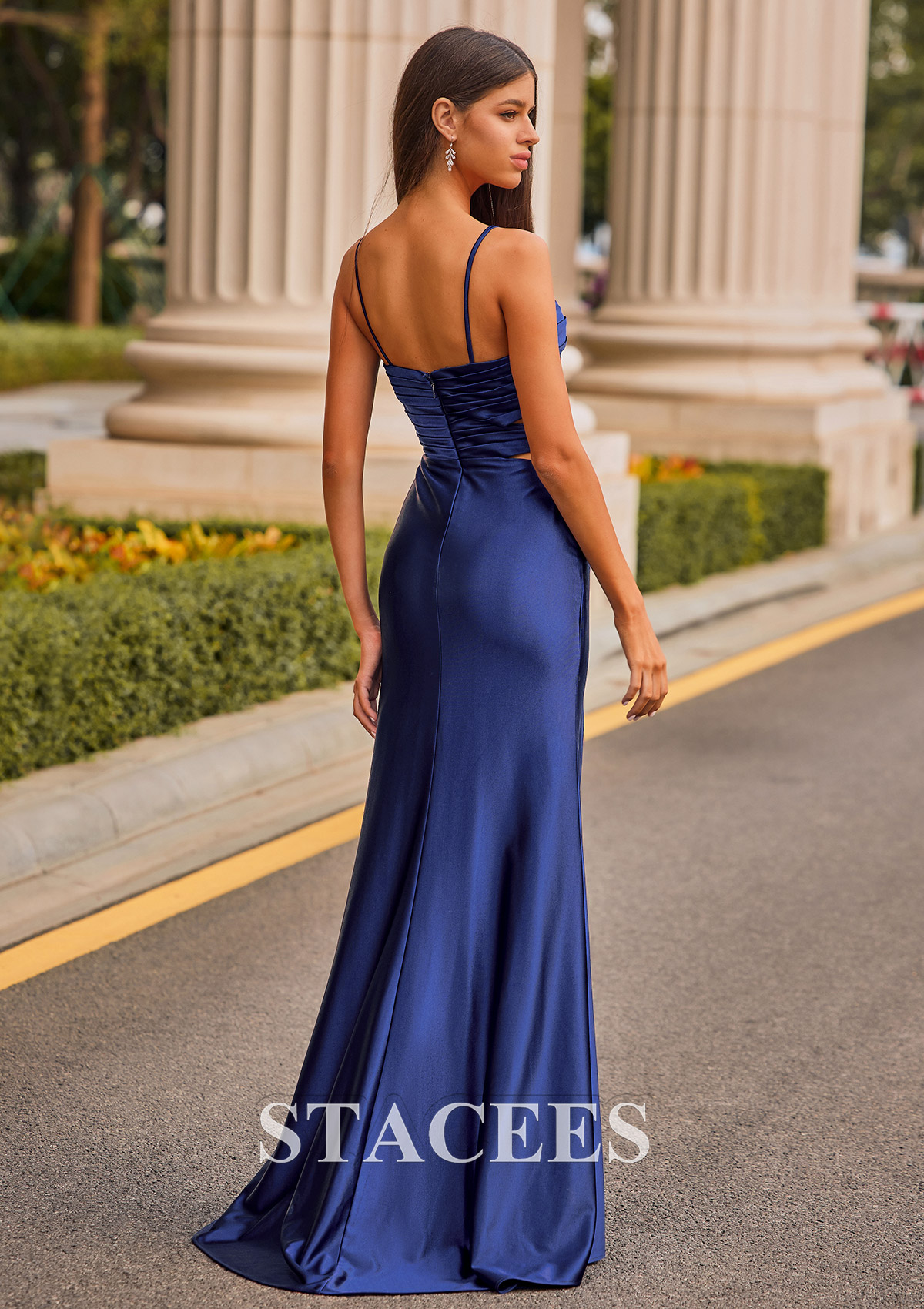 silk sheath dress Matte Satin Cowl Neck Sheath Dress