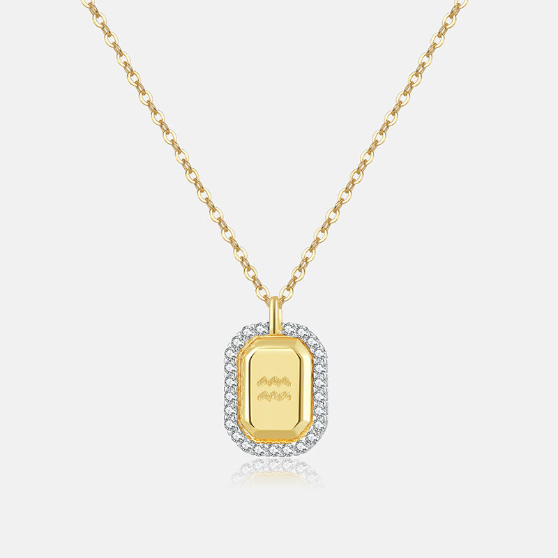 Charming Ladies' S925 Silver Zodiac Necklace with Zirconia
