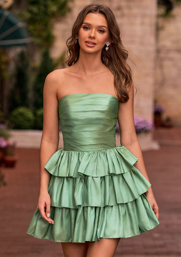 hoco dresses 2025 green green homecoming dresses 2025 ZAPAKA Women Dark Green Homecoming Dress with  Beading Spaghetti Straps Backless Cocktail
