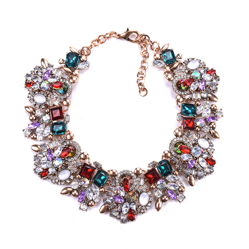 Comme Image Magnifique enchanté alliage colliers avec strass - STACEES