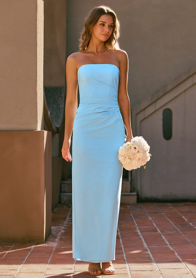 ruching bridesmaid dresses One-Shoulder Ruched A-Line Chiffon Bridesmaid Dress in Olive, Olive / 16
