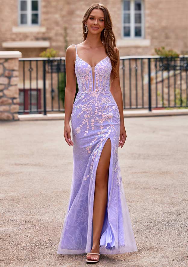 floral lace dress prom Andrea & Leo Couture A1288 A Line Sheer Corset Floral Prom Dress Sequin Lace Formal Gown White/Flowers / 16