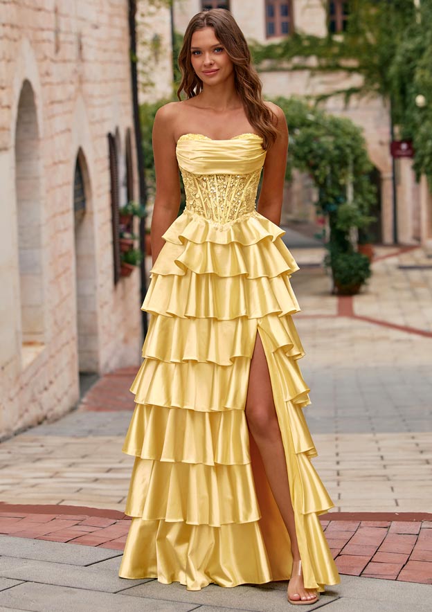 ruched bum prom dress Sherri Hill Off Shoulder Lace Corset Prom Dress 56964
