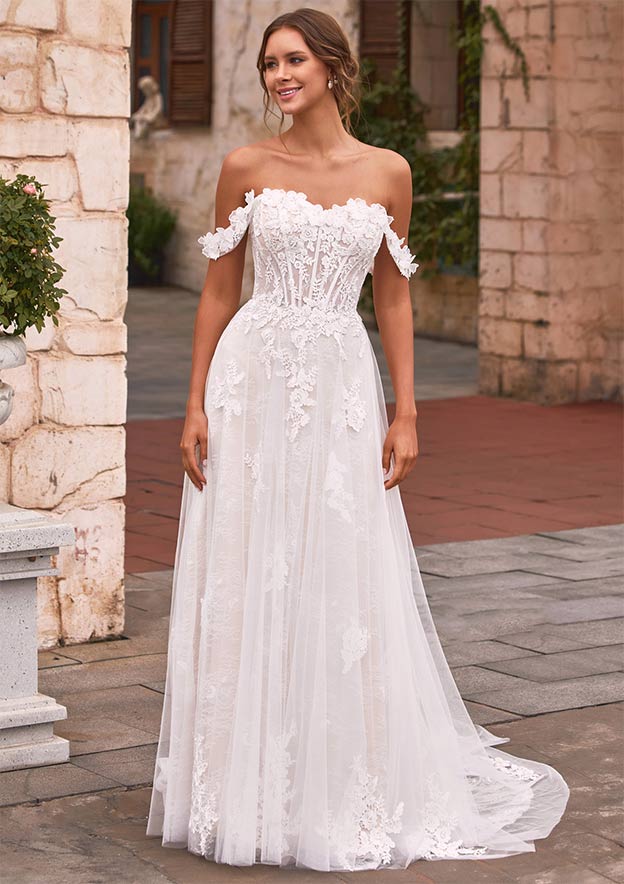 beach wedding dresses champagne Modern Spaghetti Side Split Tulle Beach Wedding Dress