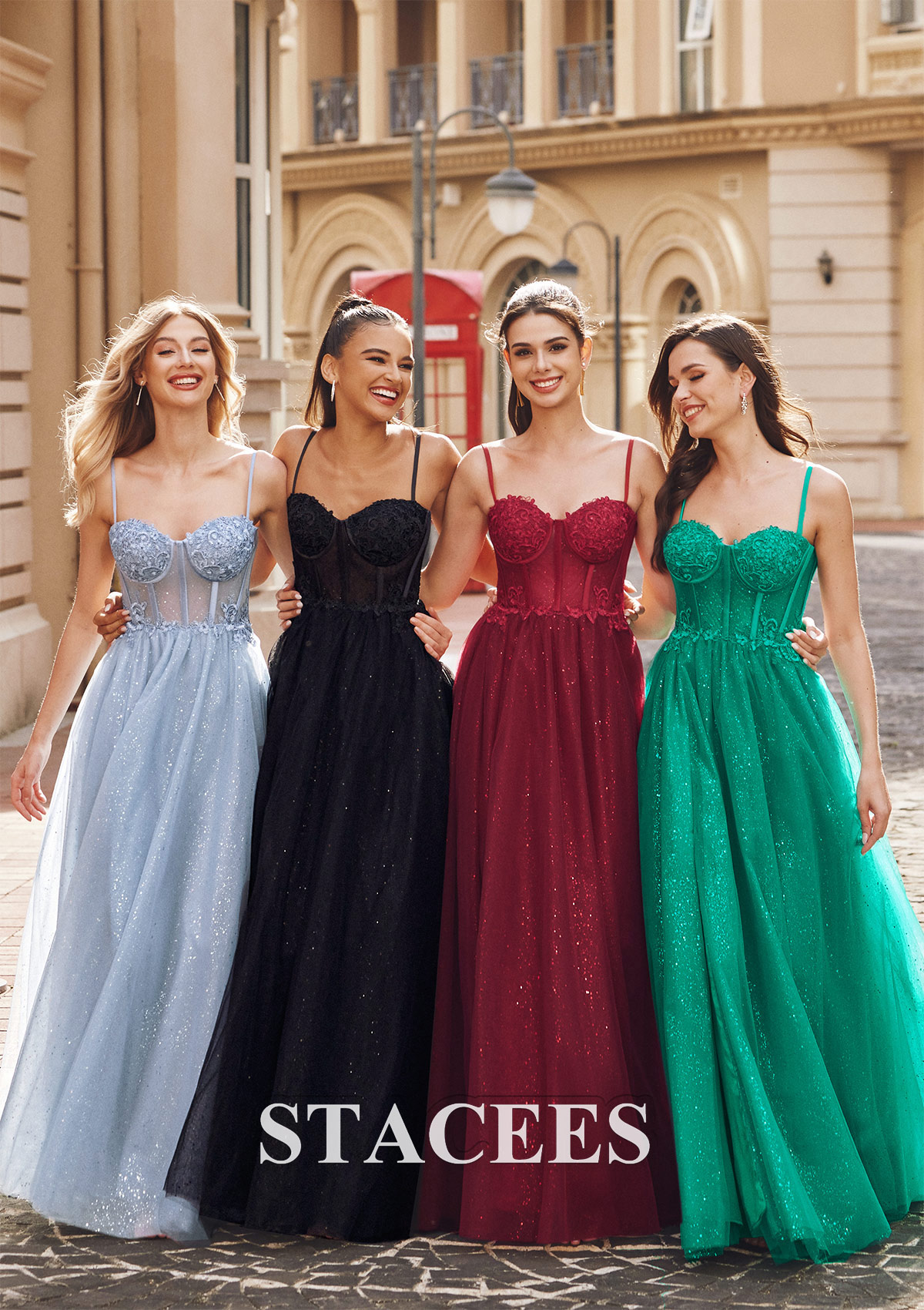 Noir Robe trapèze cache coeur tulle traîne balayage robe de bal - STACEES